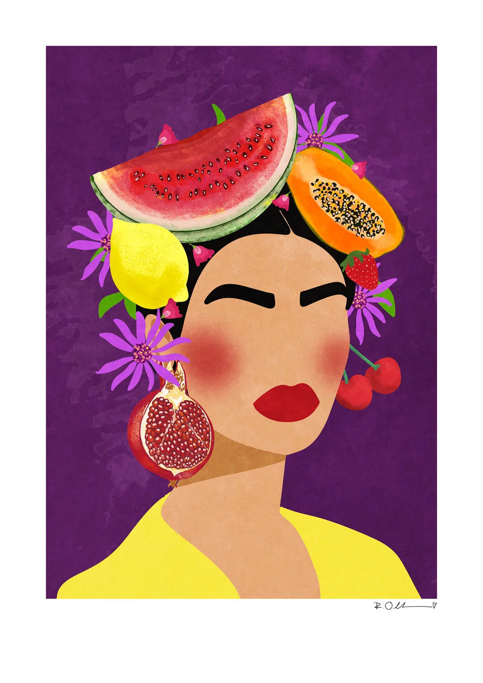 Vintage wereldkaart poster