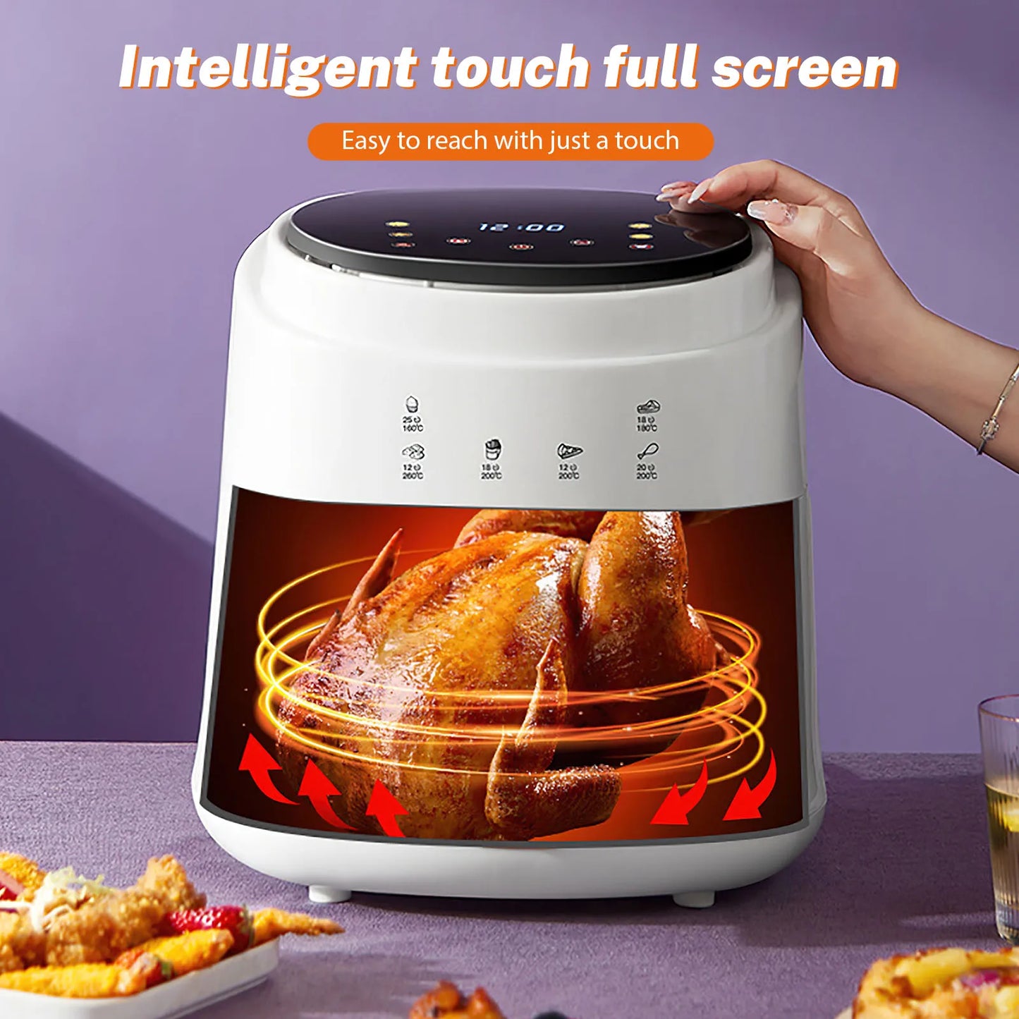 Airfryer XXL met koude buitenkant – Veilig voor kinderen
