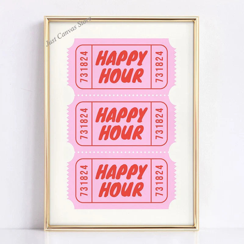Poster met lijnen en vlakken in modern design