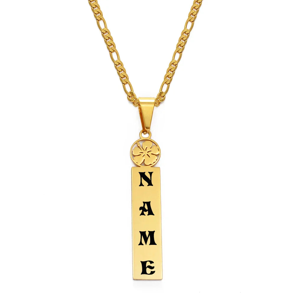 Gouden gepersonaliseerde ketting voor dames