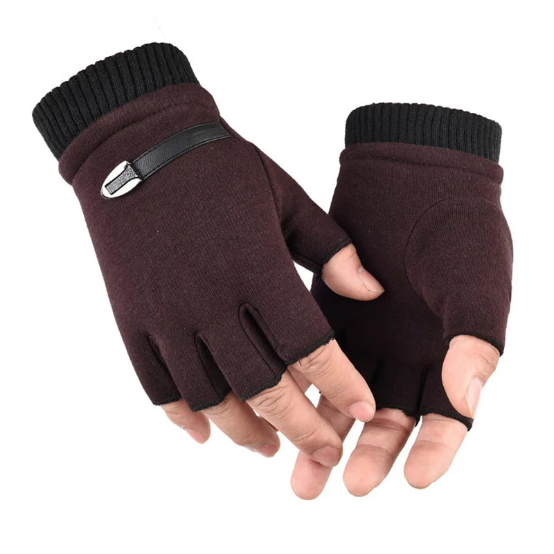 Lederen winteraccessoire voor heren