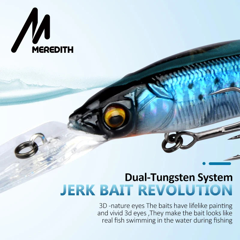 Realistische jerkbait voor actieve snoek