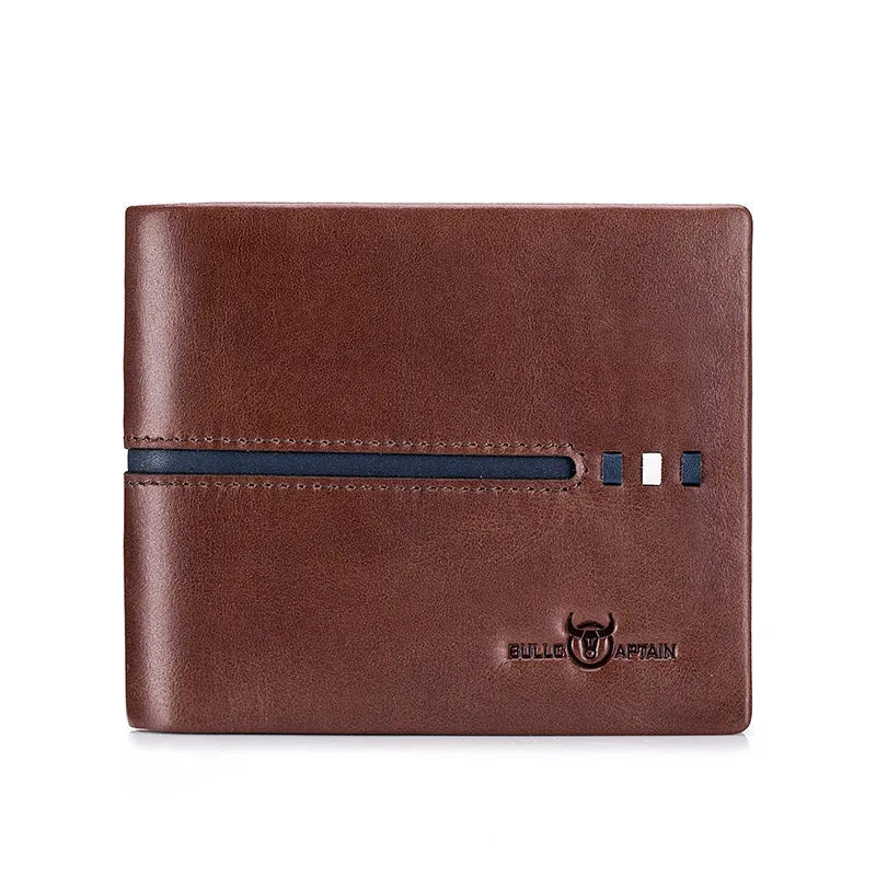 Portemonnee heren leer met contrasterende stiksels – Stoere look