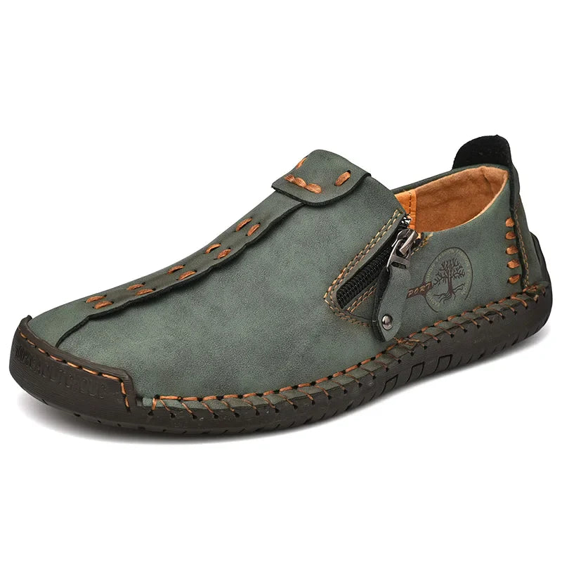 Herenschoenen met zomerse perforatie
