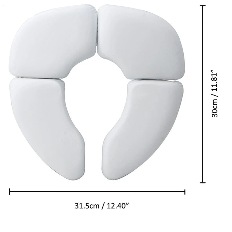 Toilet bril wit met rubber dopjes – Antislip