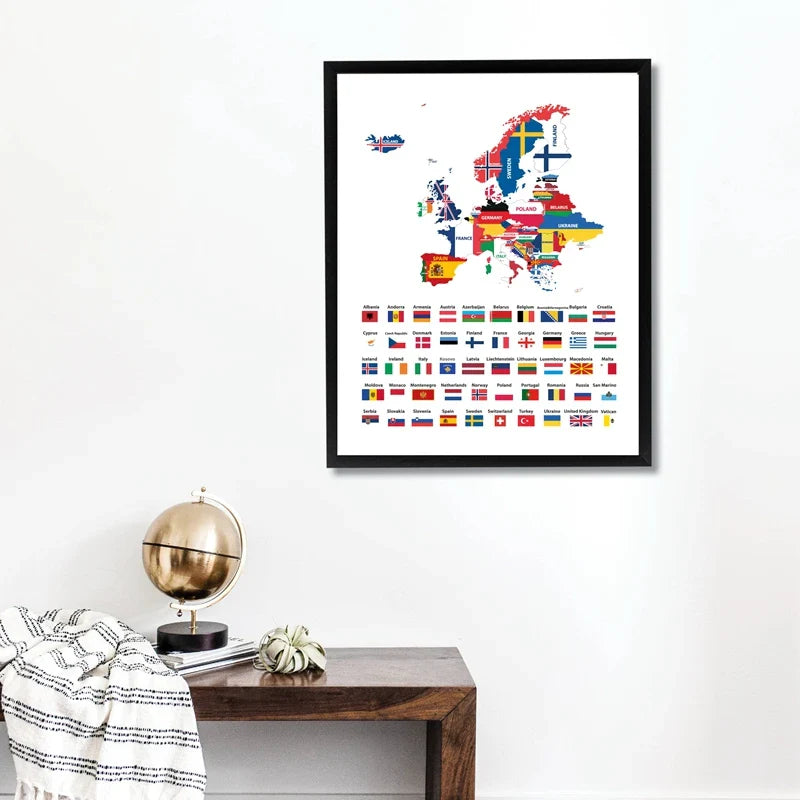 Wereldkaart als decoratie voor reisliefhebbers