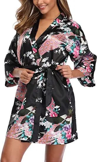 Ochtendjas dames met subtiel patroon – Rustig en elegant