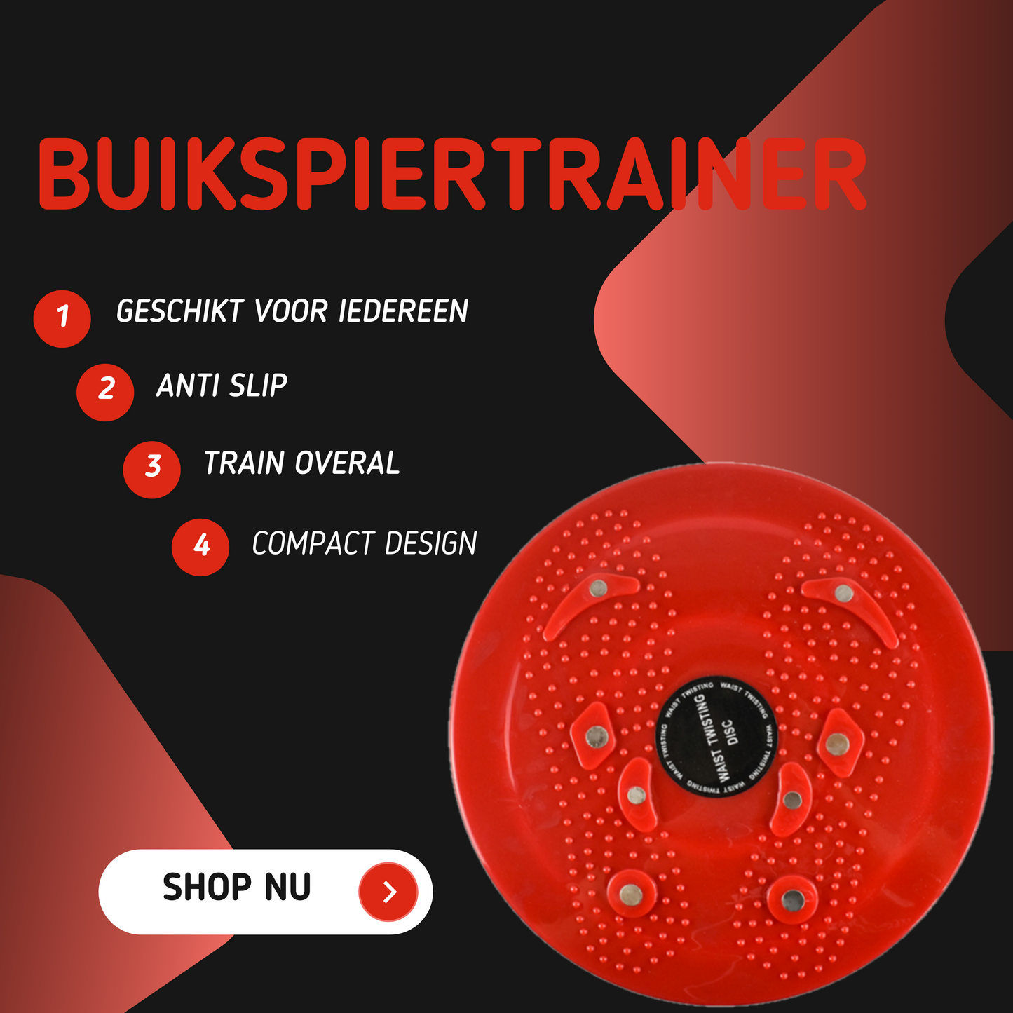 MOLOO-Buikspiertrainer-Rood-Ab-Trainer-Home-Workout-Fitness-Buiktrainer