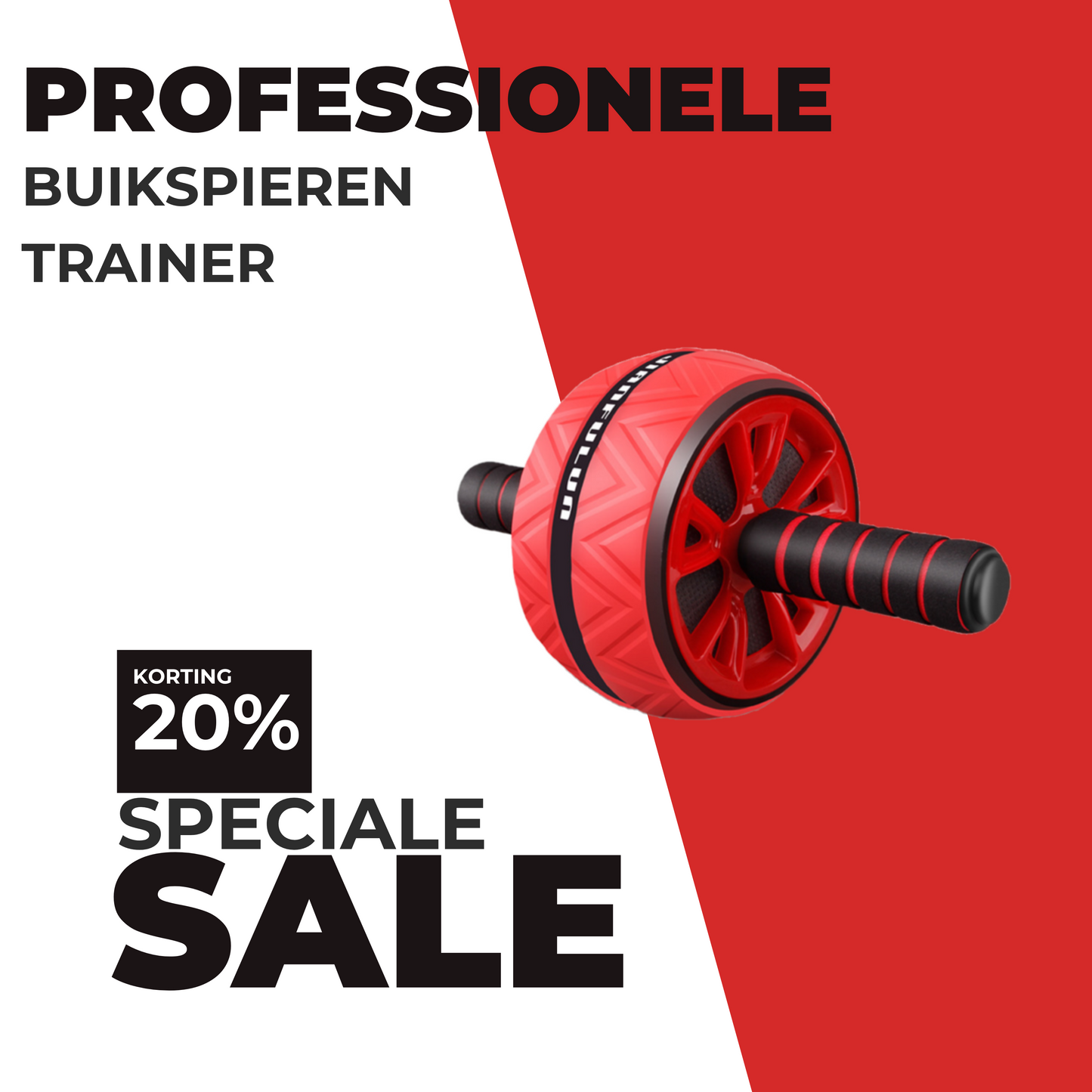 MOLOO-Buikspierwiel-Rood-Professioneel-Buikspieren-Trainer-Ab-Roller-Fitness