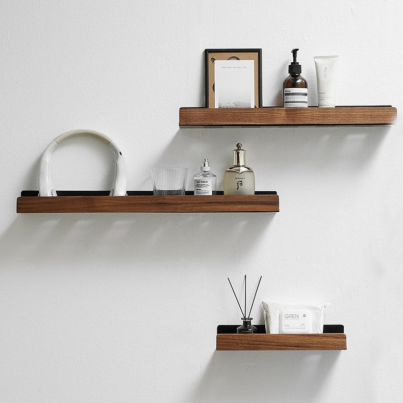 MOLOO-Doucherek-Hout-Zonder-Boren-20cm-Zwart-Doucherekje-Wand