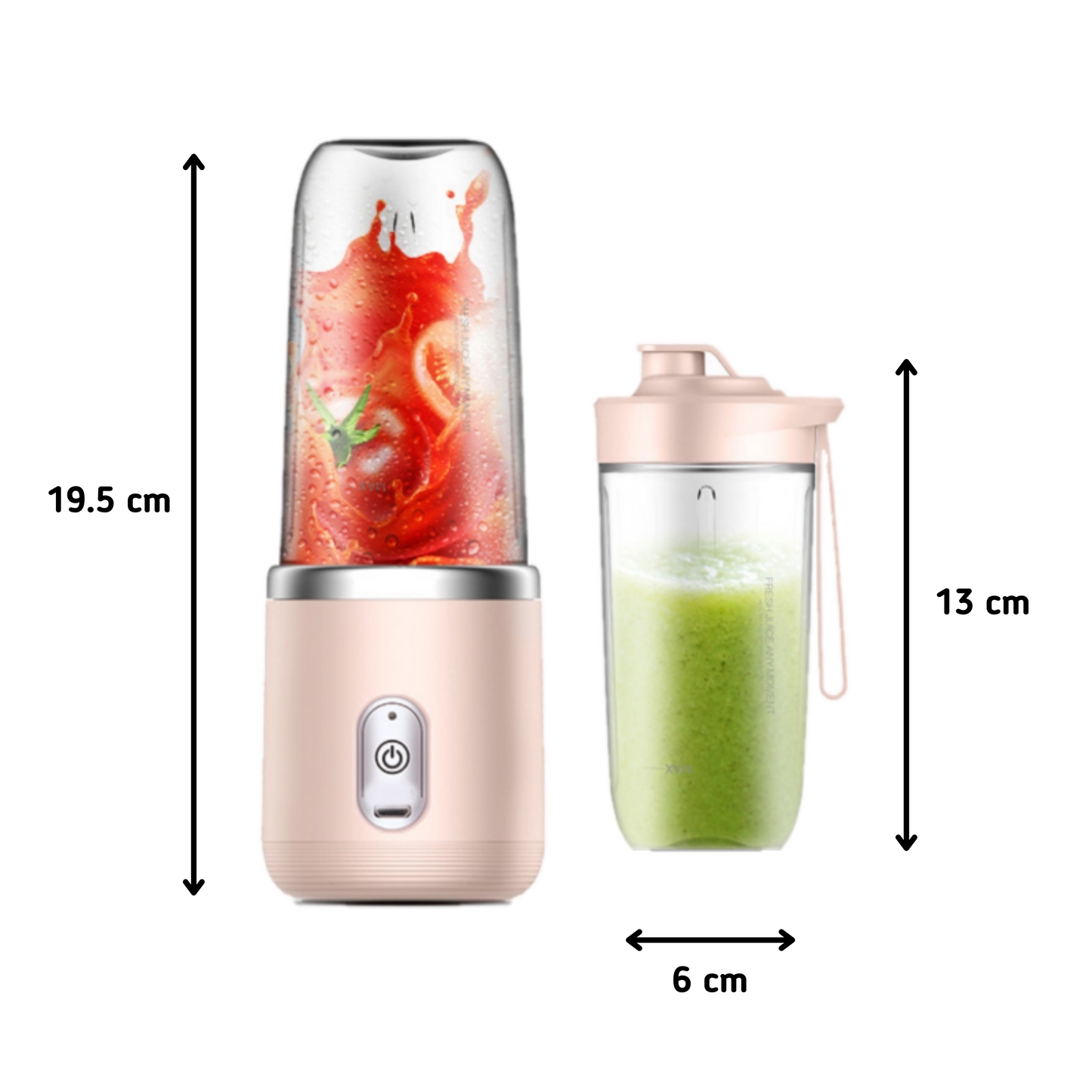 MOLOO-Draagbare-Blender-Roze-Met-Beker-Draadloos-Oplaadbare-Blender