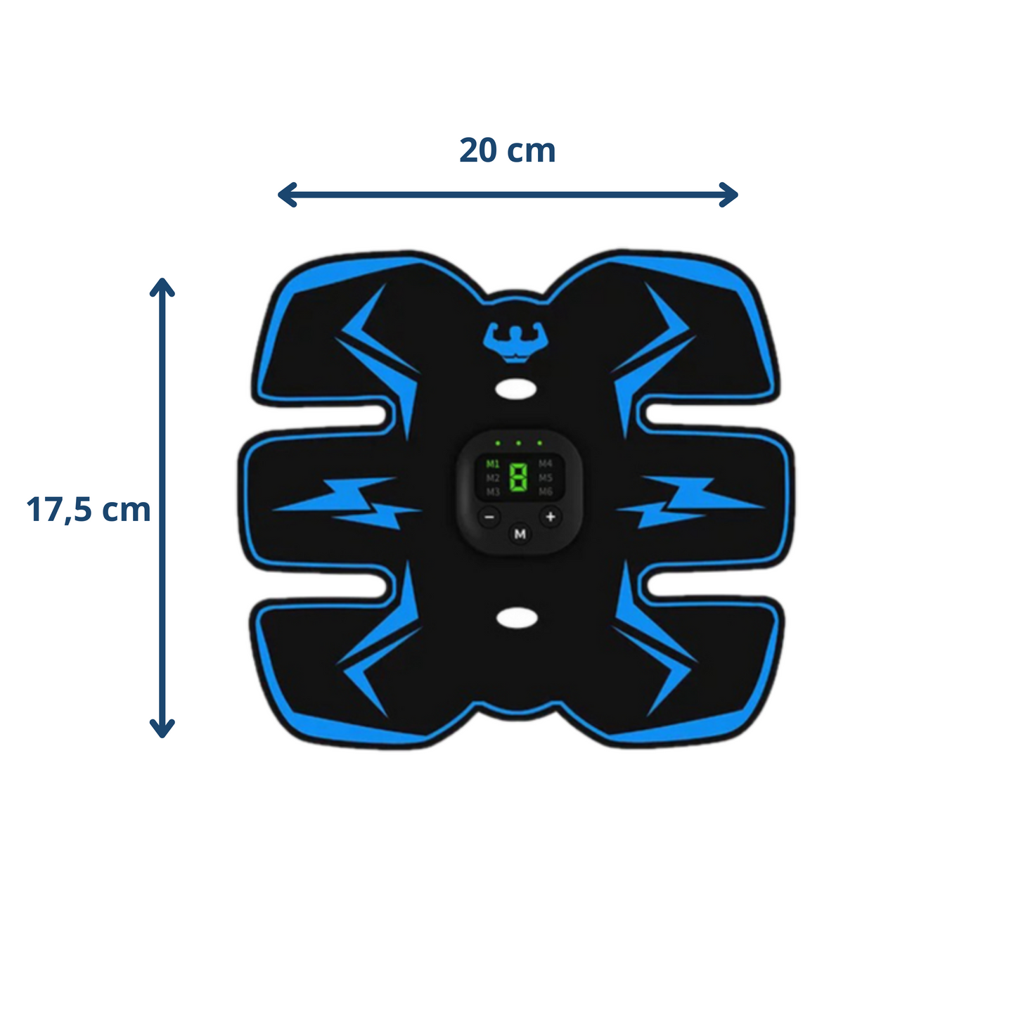 MOLOO-Elektrische-Buikspieren-Trainer-Blauw-Sixpack-Buiktrainer-Afvallen