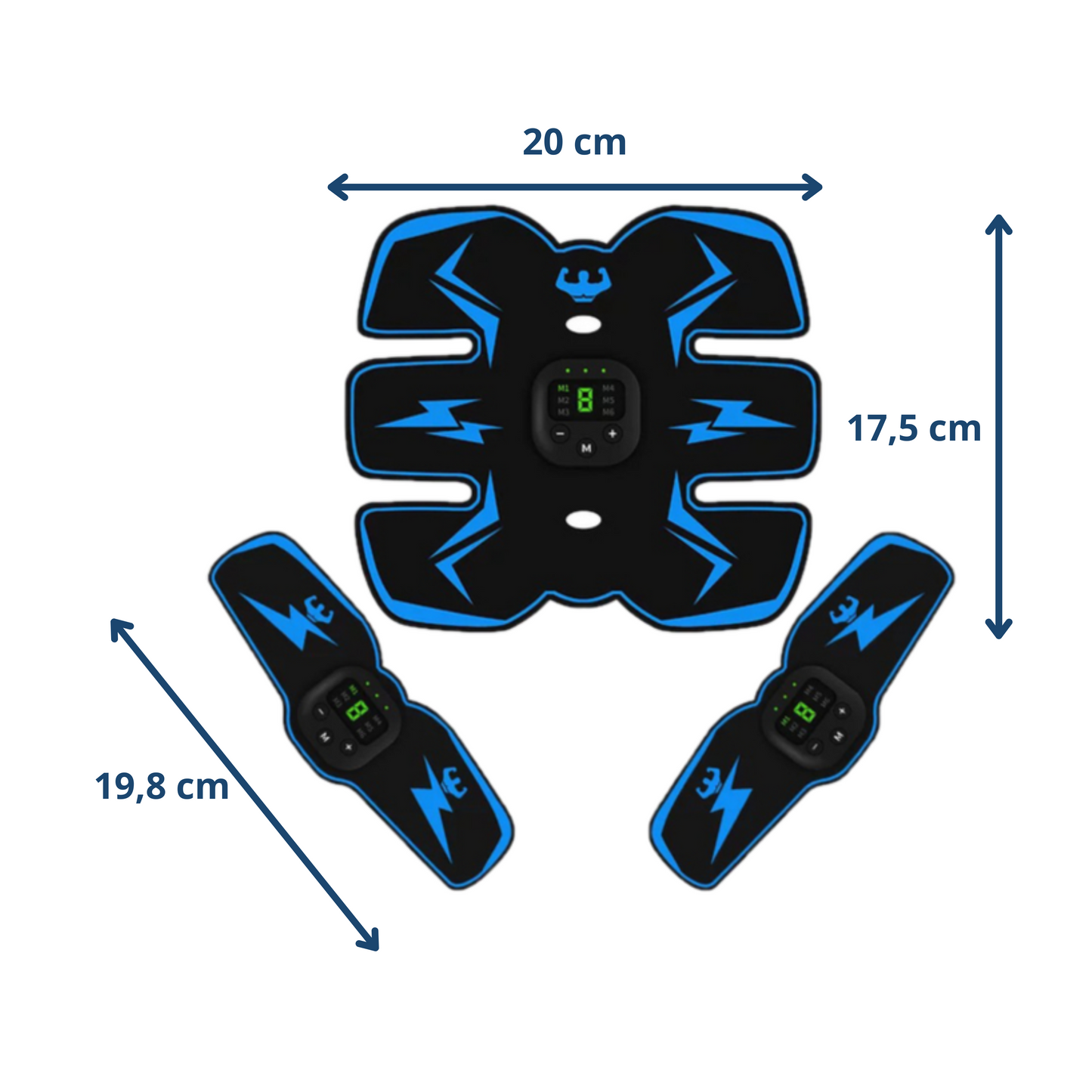 MOLOO-Elektrische-Buikspieren-Trainer-Set-Blauw-Sixpack-Buiktrainer
