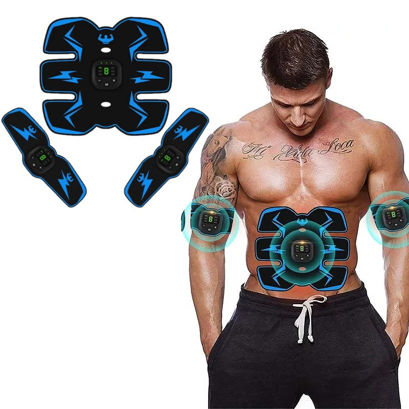 MOLOO-Elektrische-Buikspieren-Trainer-Set-Blauw-Sixpack-Buiktrainer