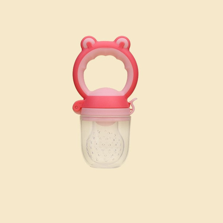 MOLOO-Fruitspeen-Baby-Bijtring-Rood-Fopspeen-Fles