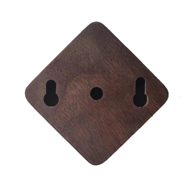 MOLOO-Handdoekring-Walnoothout-Badkamer-Handdoekhouder-Handdoekrek-Luxe-Handdoek-Rek