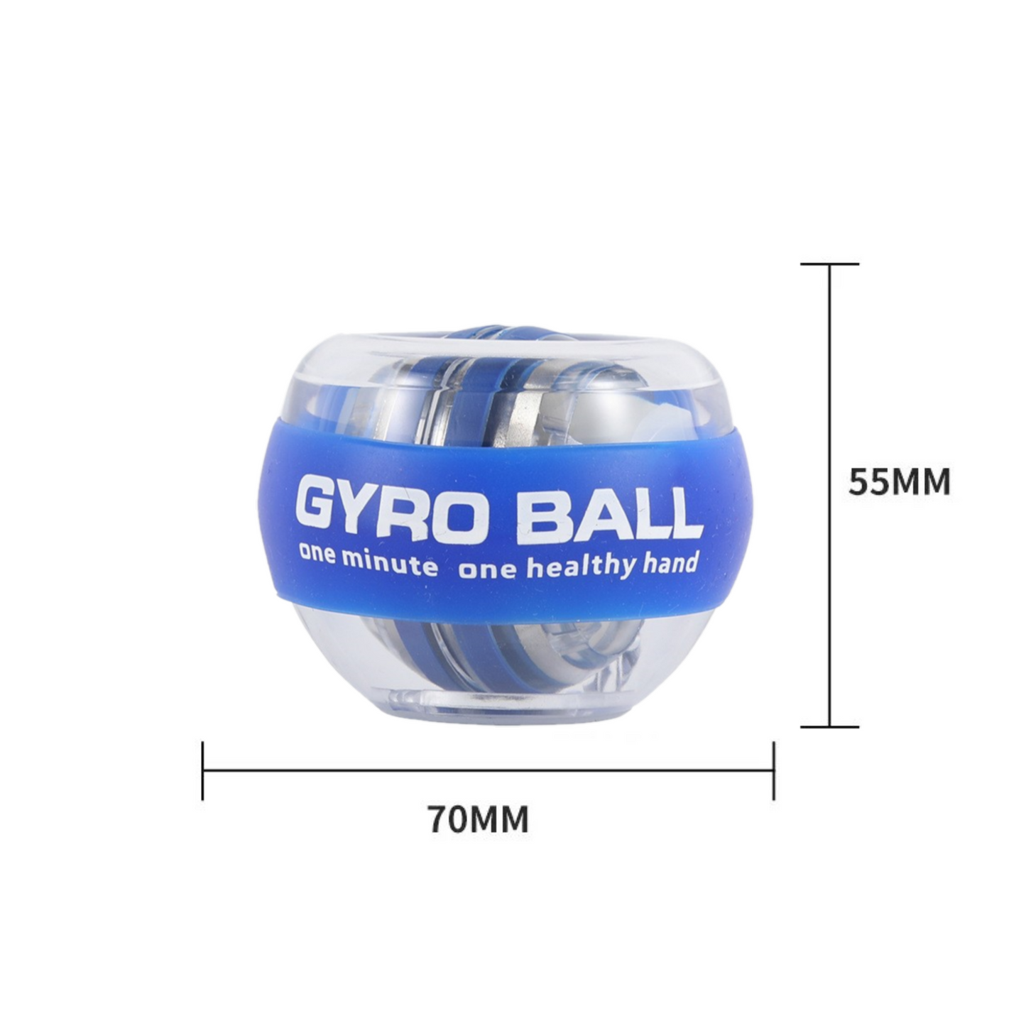 MOLOO-Handtrainer-Bal-Blauw-WristBall-Polstrainer-Stressbal-Ergonomisch