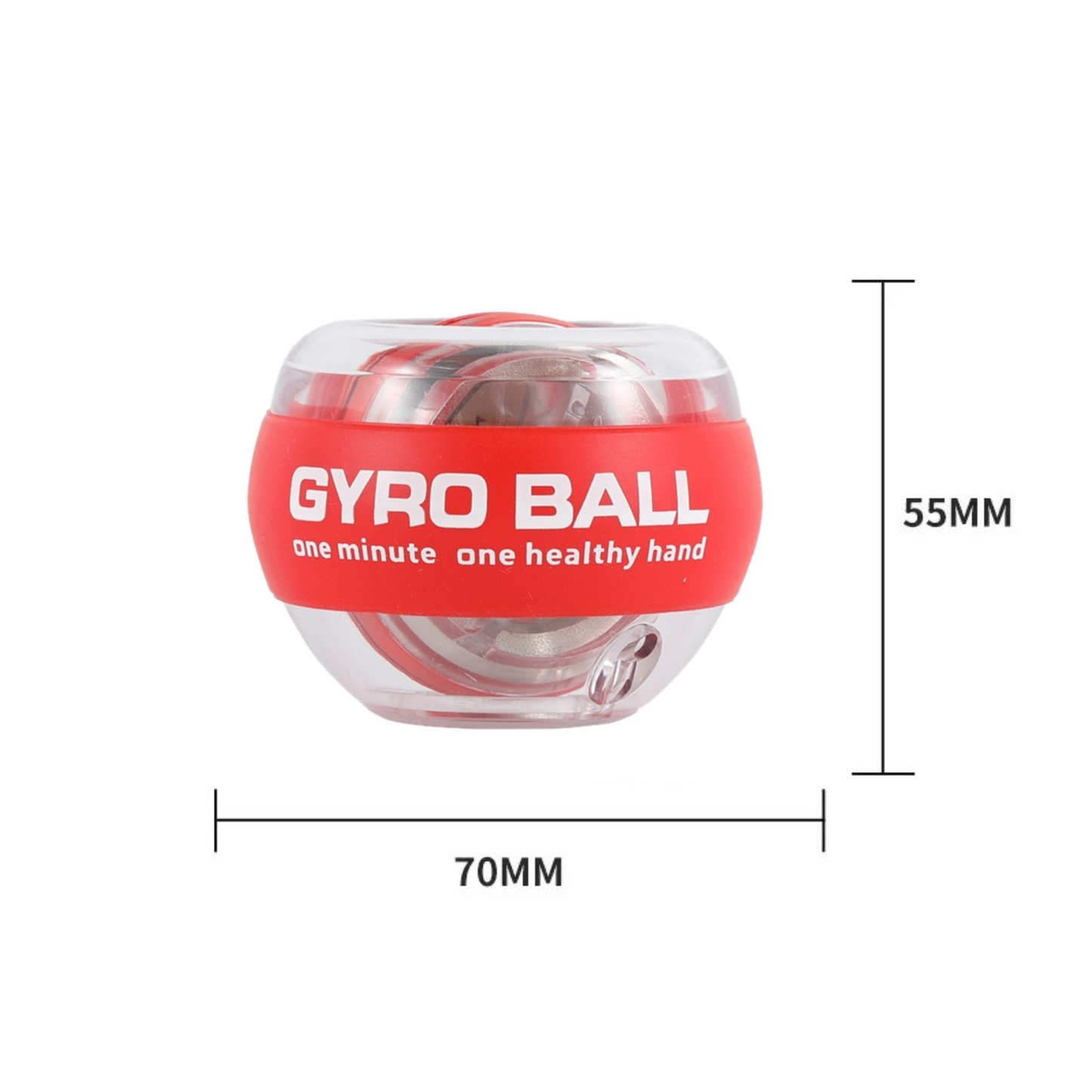 MOLOO-Handtrainer-Bal-Rood-WristBall-Polstrainer-Stressbal-Ergonomisch