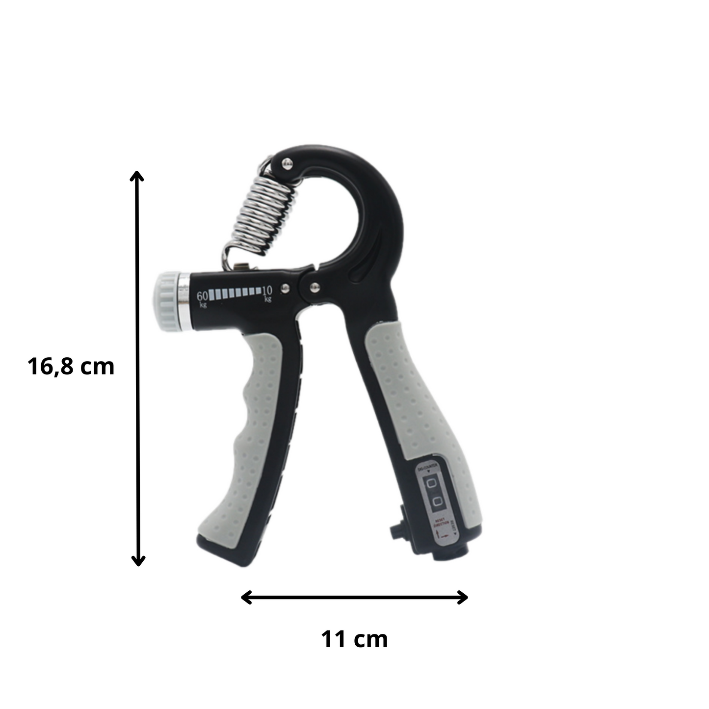 MOLOO-Handtrainer-GrijsMetTeller-Handknijper-Armtrainer-Grip