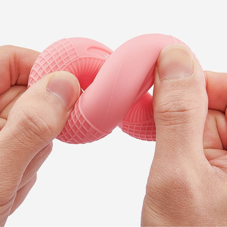 MOLOO-Handtrainer-Handgreep-Blauw-Onderarm-Trainer-Siliconen-Ring-Spiertraining