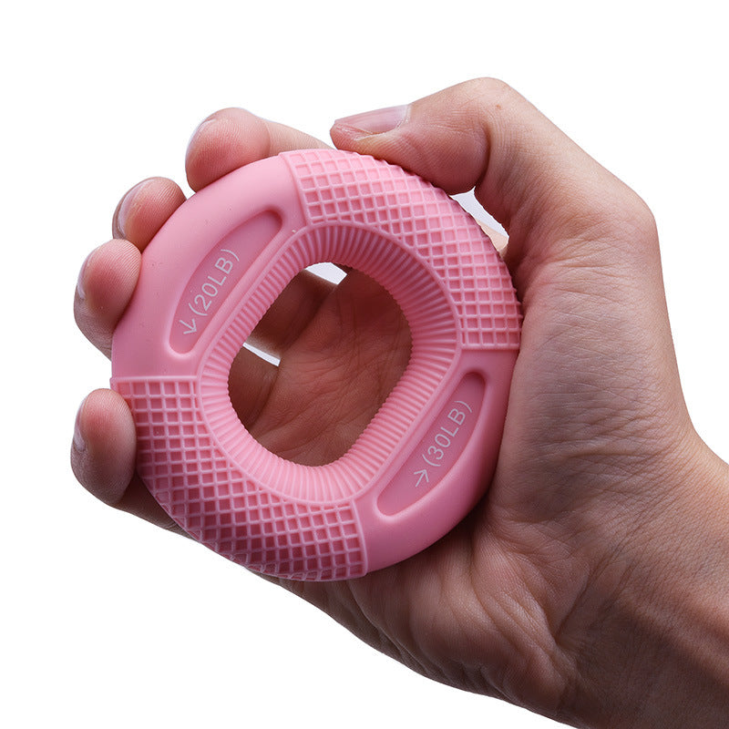 MOLOO-Handtrainer-Handgreep-Licht-Roze-Onderarm-Trainer-Siliconen-Ring-Spiertraining