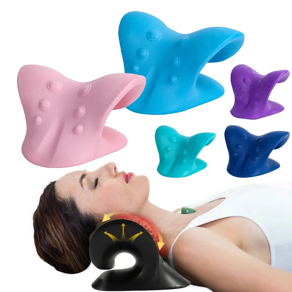 MOLOO-Nekstretcher-Donker-Blauw-Massagekussen-Nekmassage-Kussen-Nekpijn-en-Rugklacht