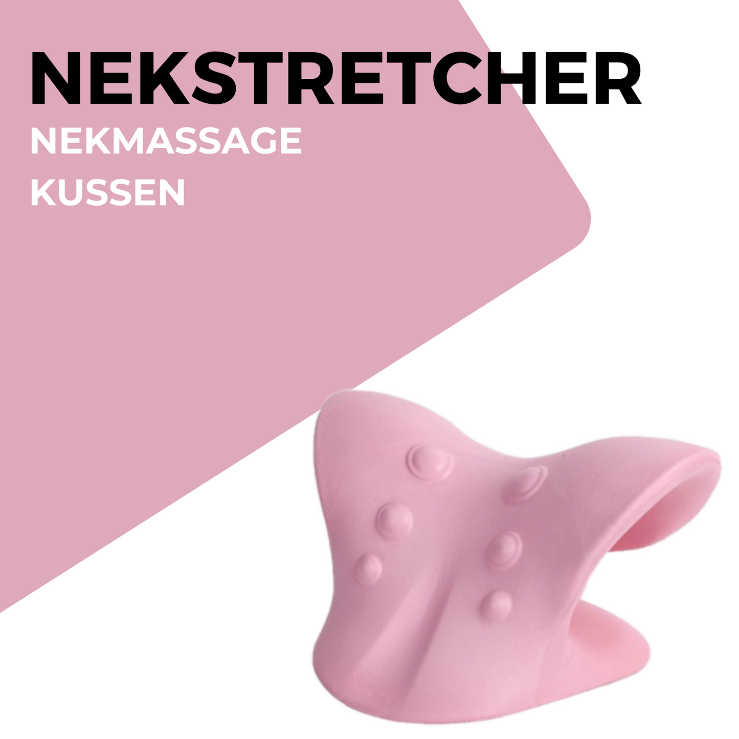 MOLOO-Nekstretcher-Roze-Massagekussen-Nekmassage-Kussen-Nekpijn-en-Rugklacht