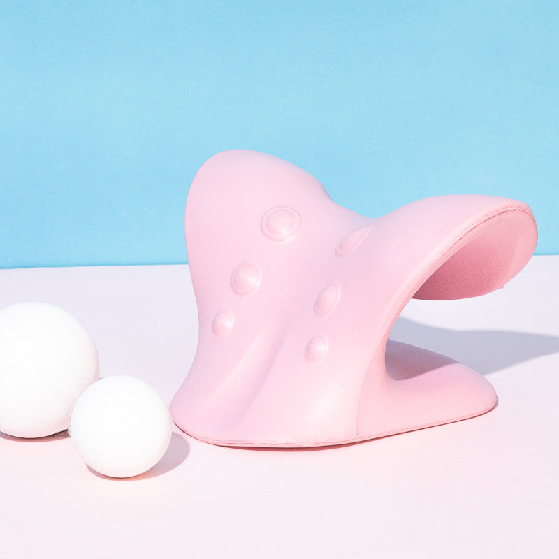 MOLOO-Nekstretcher-Roze-Massagekussen-Nekmassage-Kussen-Nekpijn-en-Rugklacht