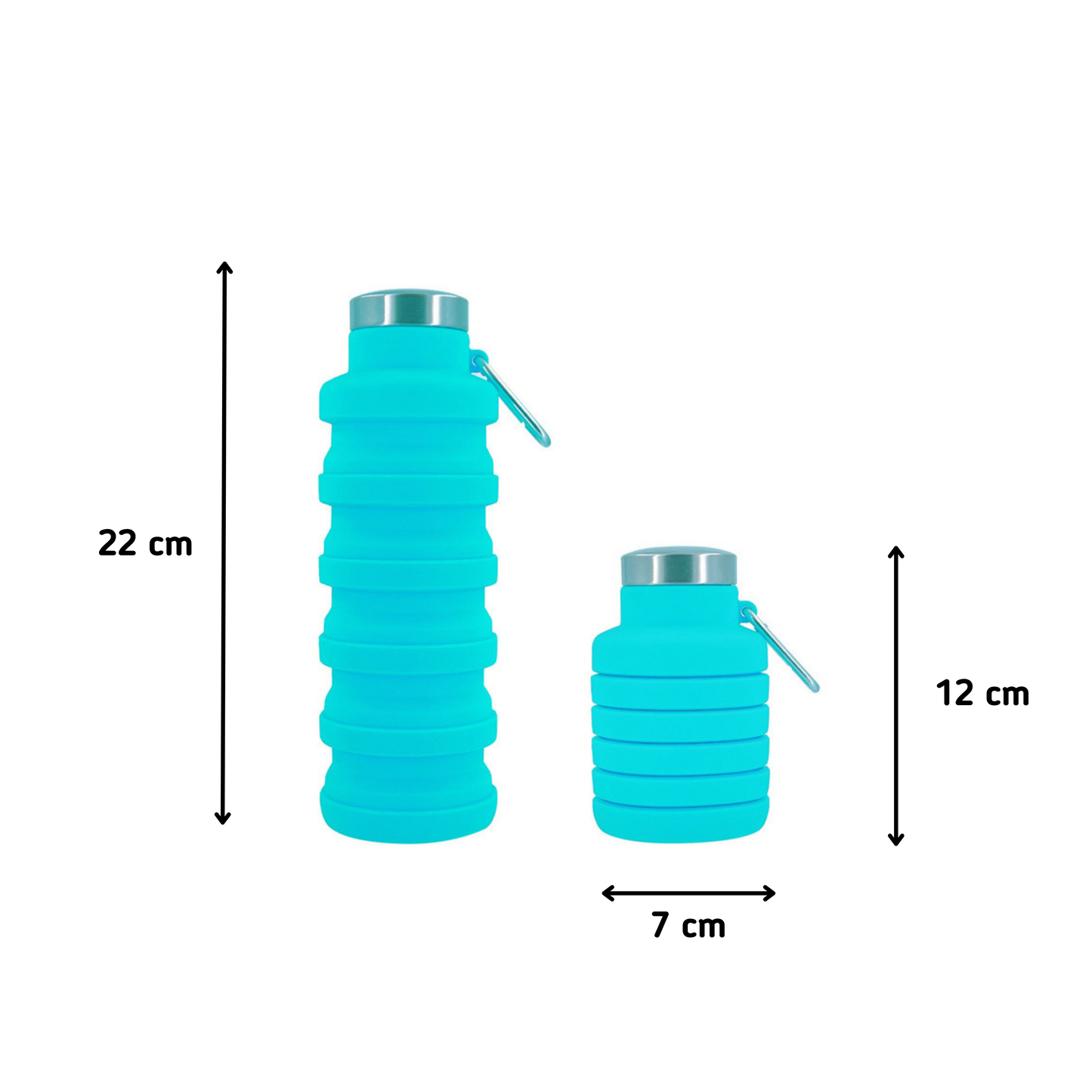 MOLOO-Opvouwbare-Drinkfles-Turquois-Waterfles-500-ML-Sportfles-Bidon