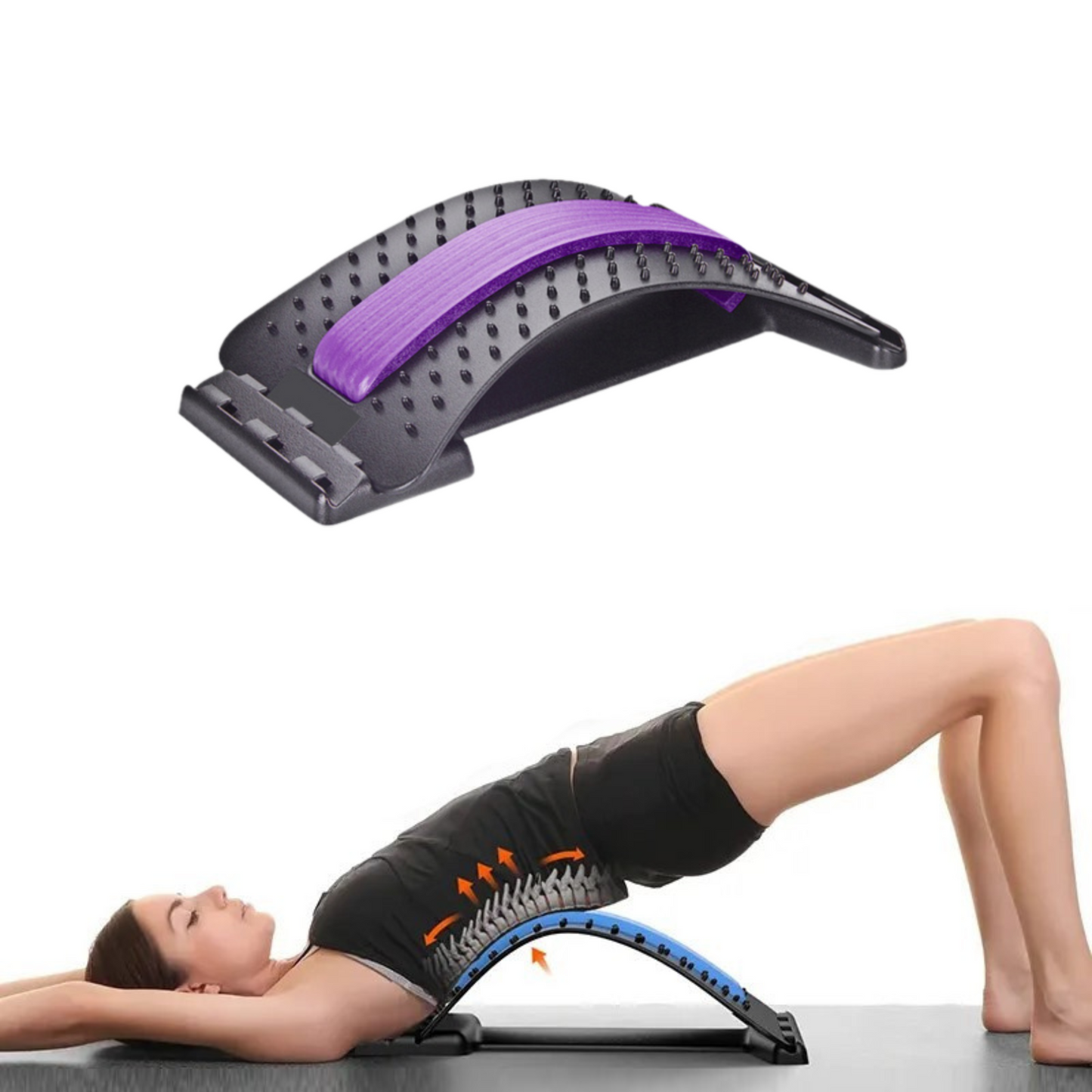 MOLOO-Rugstretcher-Paars-Acupunctuurmassage-Backstretcher