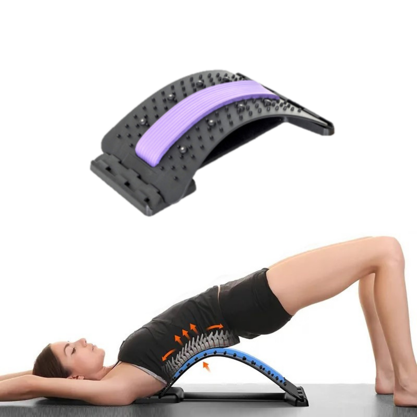 MOLOO-Rugstretcher-Paars-Backstretcher-Rugmat-Accupuntuur