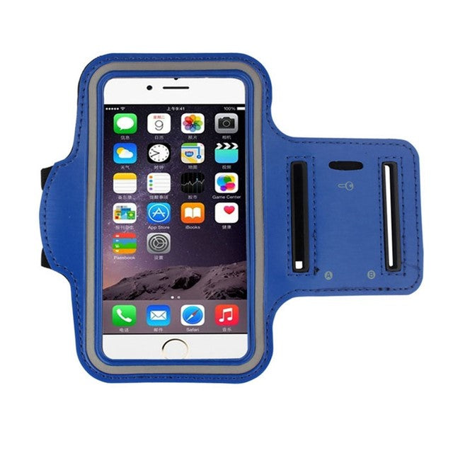 MOLOO-Universele-Smartphone-Armband-Blauw-Hardloopband-Sportarmbanden-Reflecterend