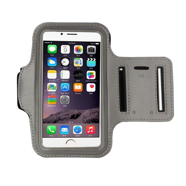 MOLOO-Universele-Smartphone-Armband-Grijs-Hardloopband-Sportarmbanden-Reflecterend