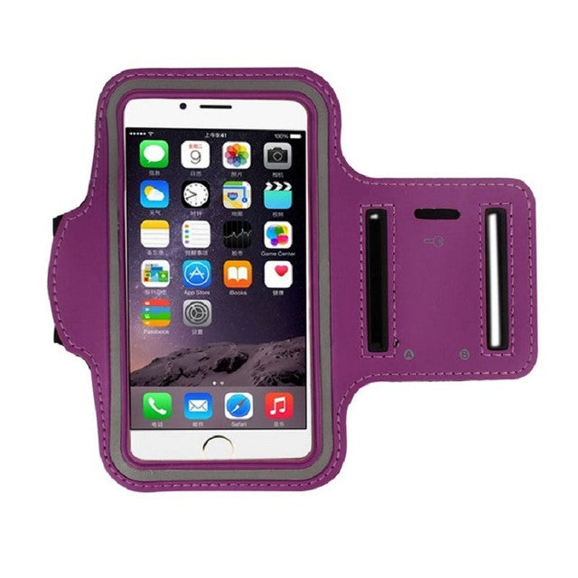 MOLOO-Universele-Smartphone-Armband-Paars-Hardloopband-Sportarmbanden-Reflecterend