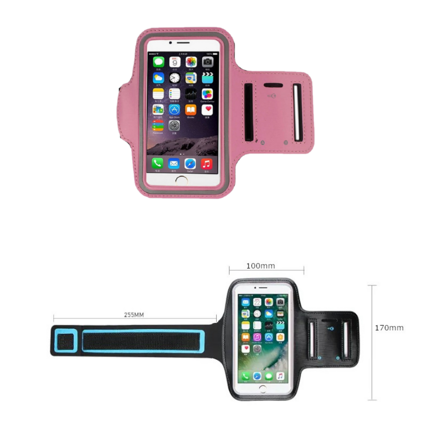 MOLOO-Universele-Smartphone-Armband-Roze-Hardloopband-Sportarmbanden-Reflecterend