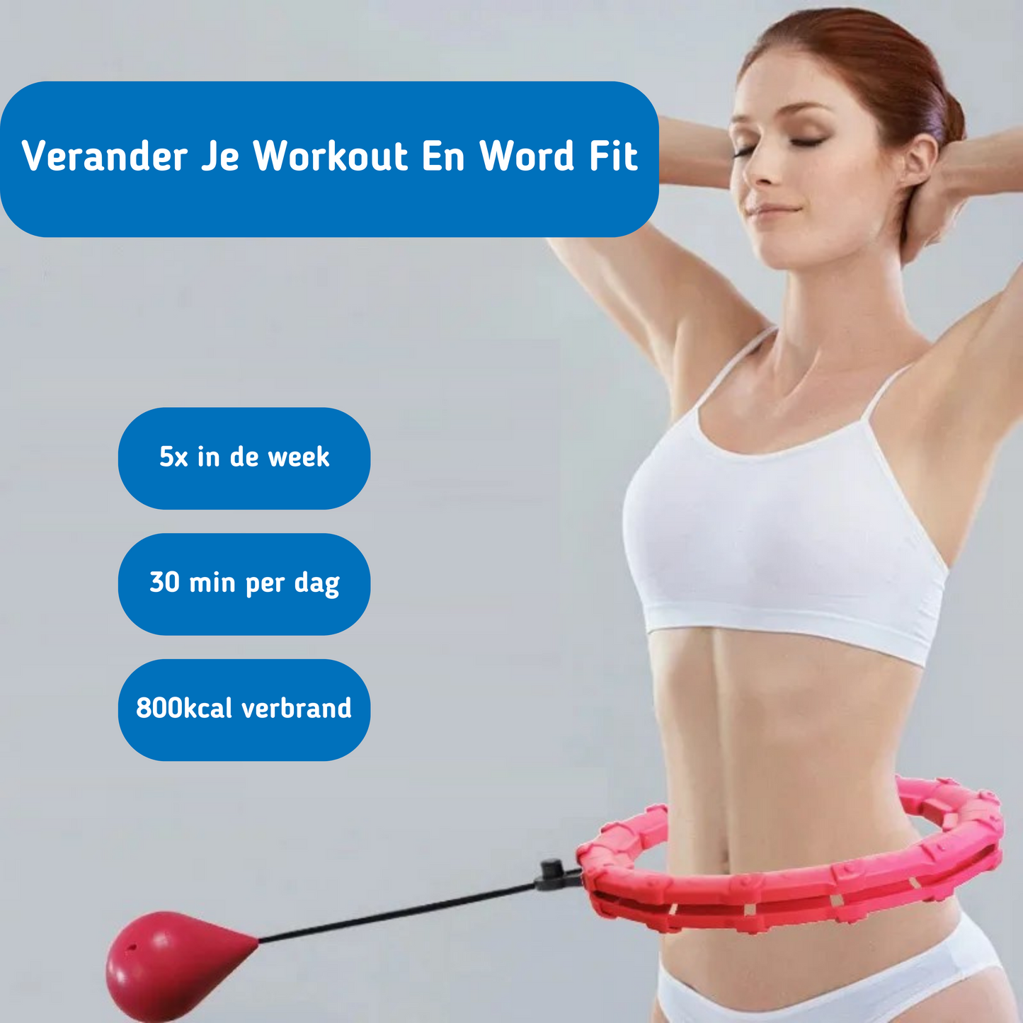 MOLOO-Verstelbare-Fitness-Hoelahoep-Met-Gewicht-Blauw-Sport-Hoepel-24-Punten