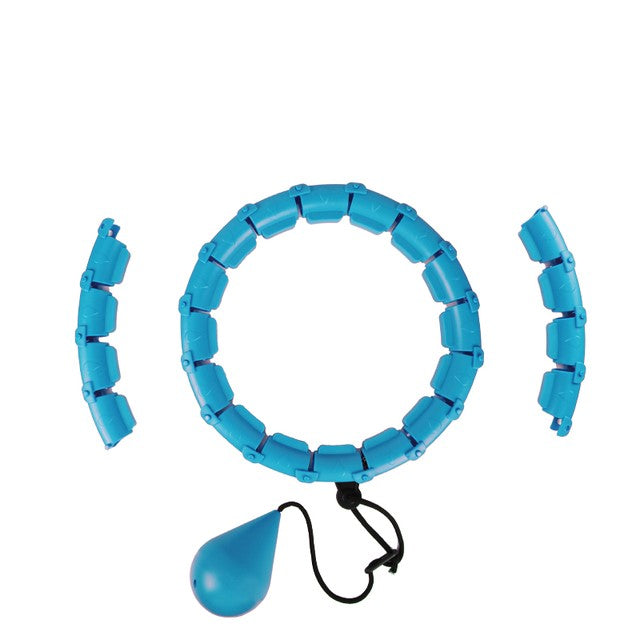 MOLOO-Verstelbare-Fitness-Hoelahoep-Met-Gewicht-Blauw-Sport-Hoepel-24-Punten