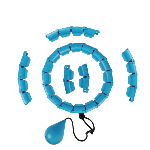 MOLOO-Verstelbare-Fitness-Hoelahoep-Met-Gewicht-Blauw-Sport-Hoepel-32-Punten