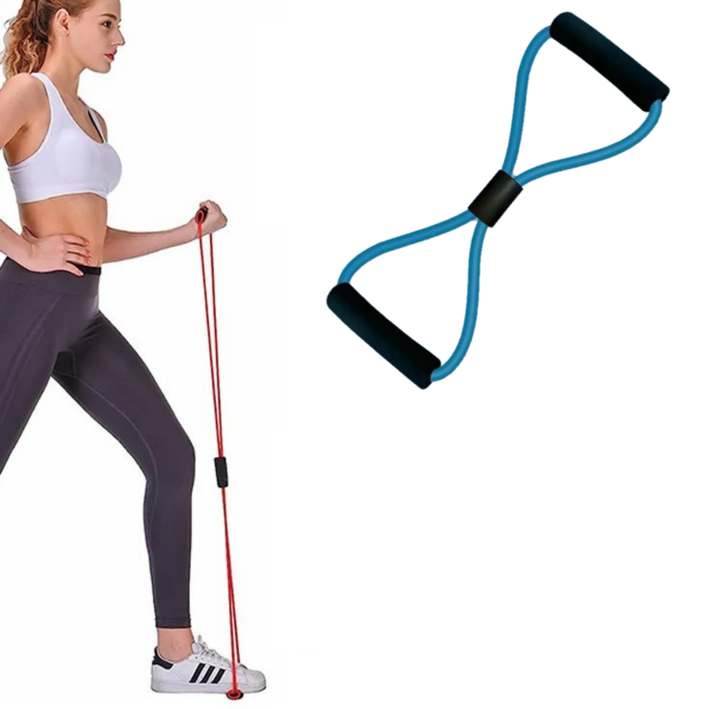 MOLOO-Weerstandsband-Blauw-Fitness-Elastiek-Trainingsbanden-Home-Workout