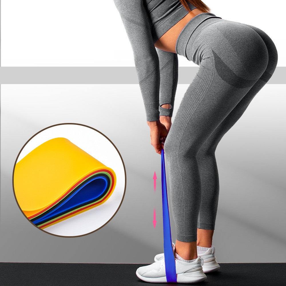 MOLOO-Weerstandsbanden-Blauw-Resistance-Band-Set-van-5-Bootybands-Fitness-Elastiek