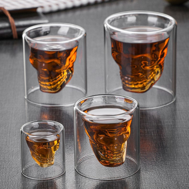 MOLOO-Whiskey-Glas-Skull-Shot-Borrelglaasjes-Shotglas-Schedel-Glas-Doodskop-25ml