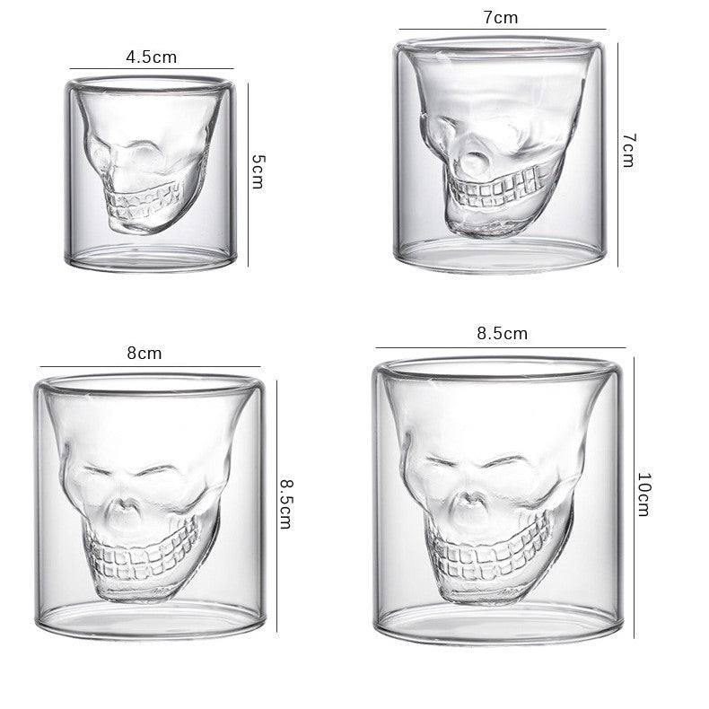 MOLOO-Whiskey-Glas-Skull-Shot-Borrelglaasjes-Shotglas-Schedel-Glas-Doodskop-25ml