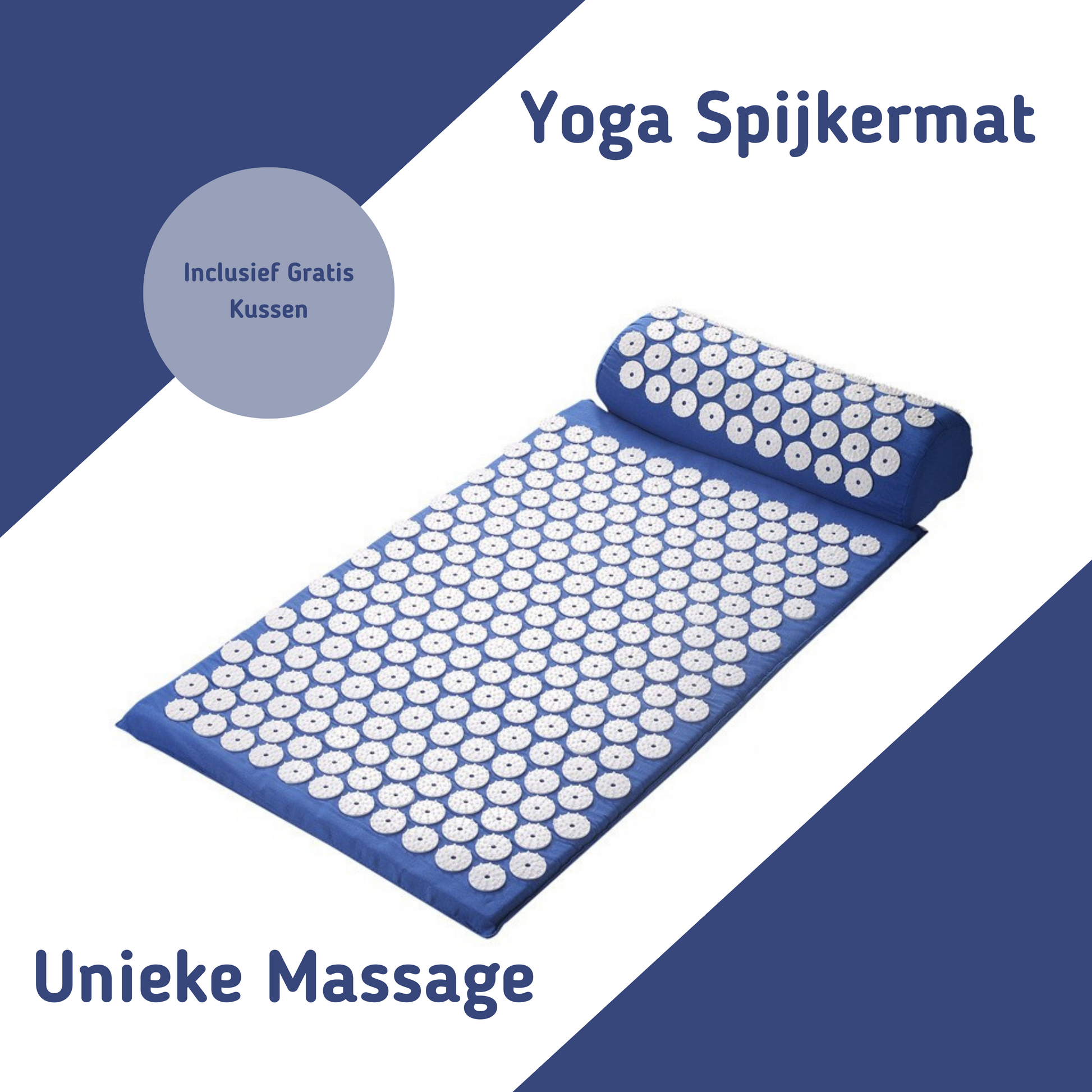 MOLOO-Yoga-Spijkermat-Met-Kussen-Blauw-Acupressuur-Mat-Meditatie-Spijkerbed-Massage