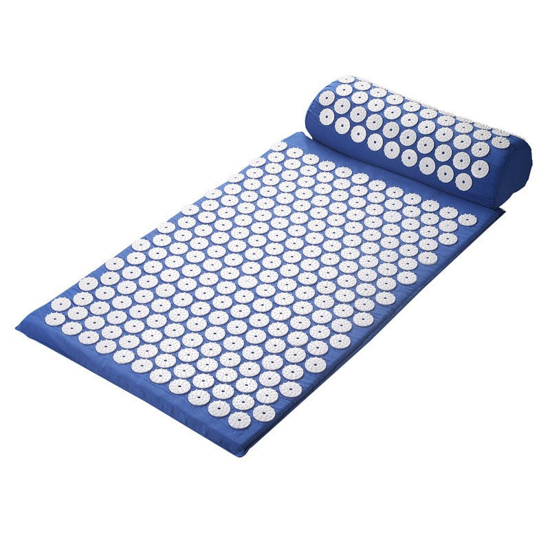 MOLOO-Yoga-Spijkermat-Met-Kussen-Blauw-Acupressuur-Mat-Meditatie-Spijkerbed-Massage