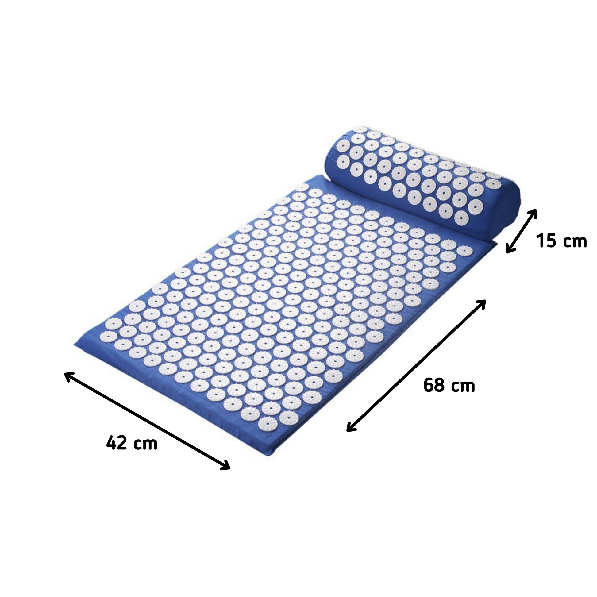 MOLOO-Yoga-Spijkermat-Met-Kussen-Blauw-Acupressuur-Mat-Meditatie-Spijkerbed-Massage