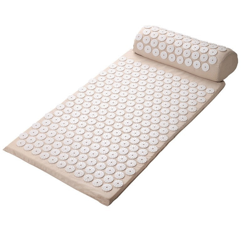 MOLOO-Yoga-Spijkermat-Met-Kussen-Grijs-Acupressuur-Mat-Meditatie-Spijkerbed-Massage