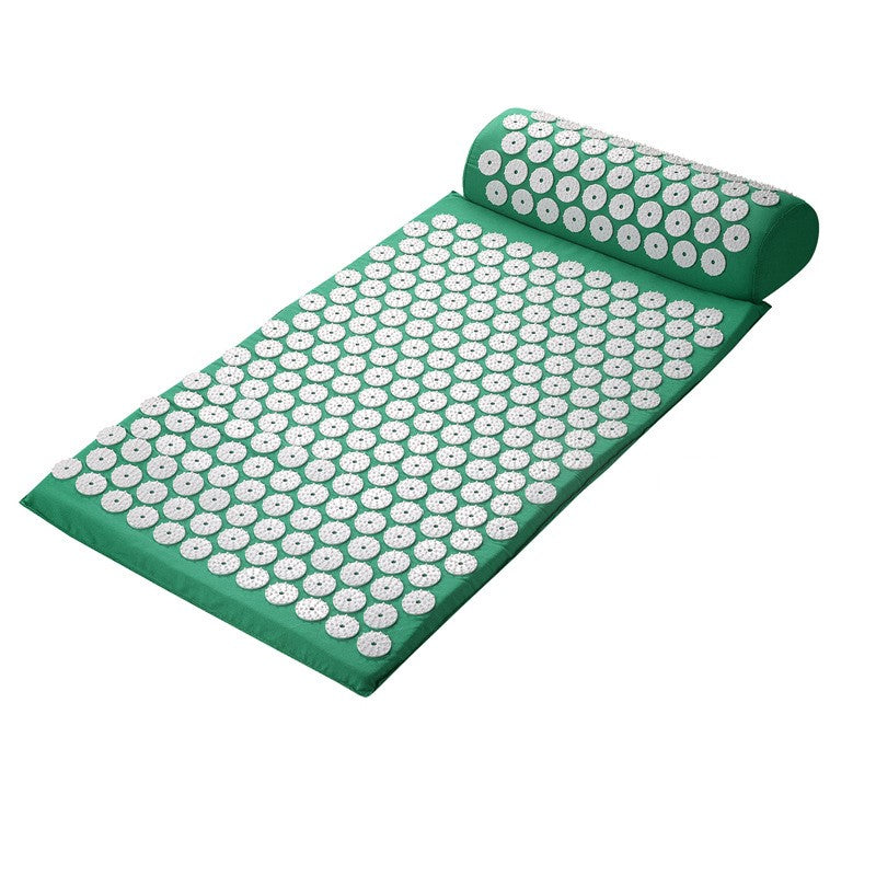 MOLOO-Yoga-Spijkermat-Met-Kussen-Groen-Acupressuur-Mat-Meditatie-Spijkerbed-Massage