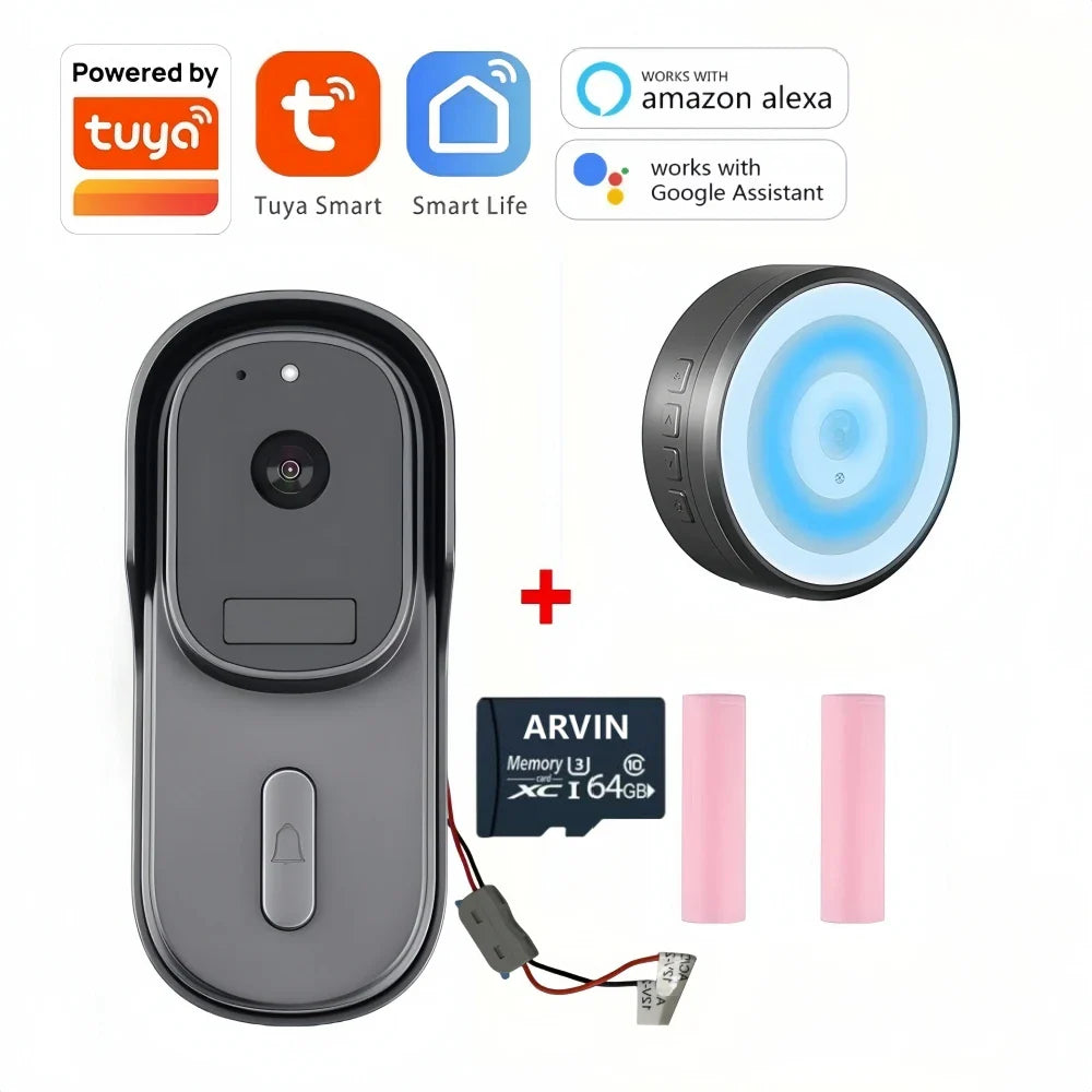 Draadloze deurbel met live video β Zie real-time wie aanbelt