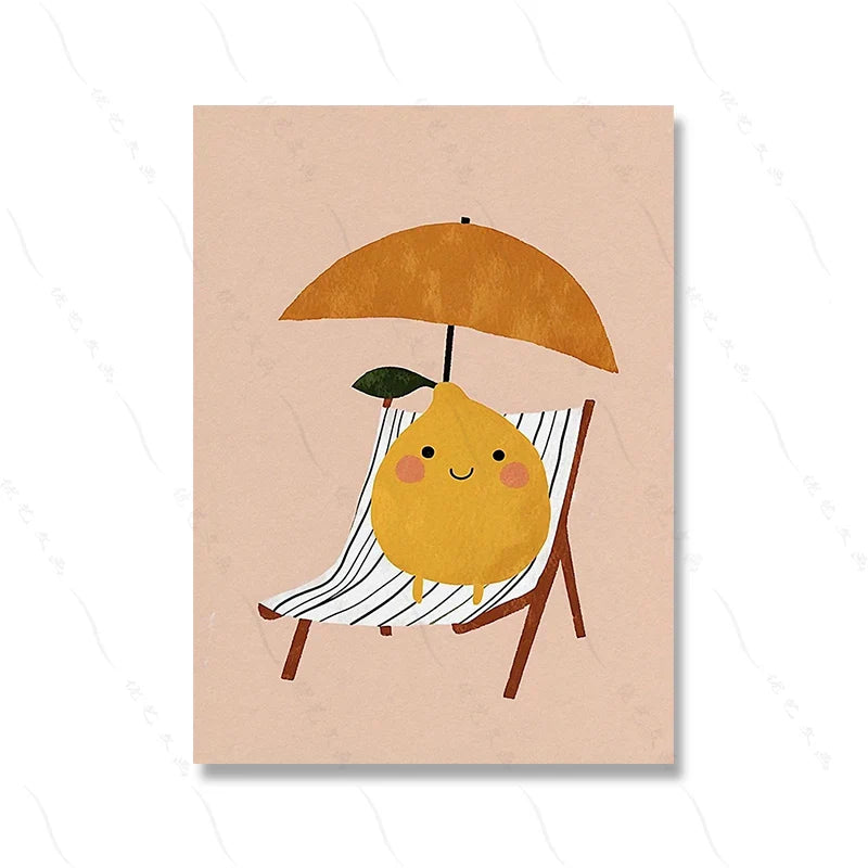 Wandposter met geometrische vormen