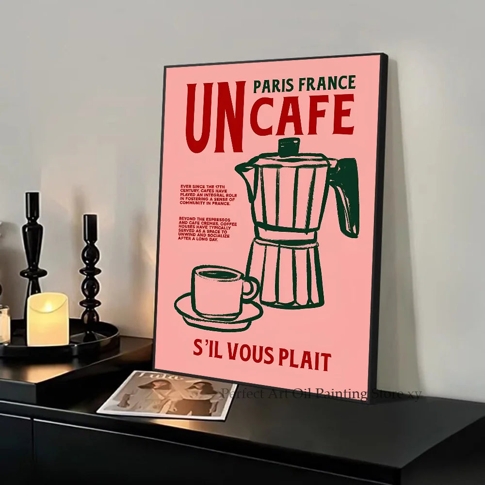 Set posters in botanische stijl